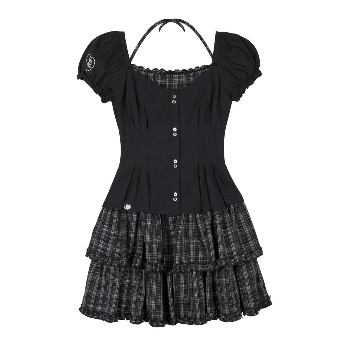 Halter Neck Academy Style Dress