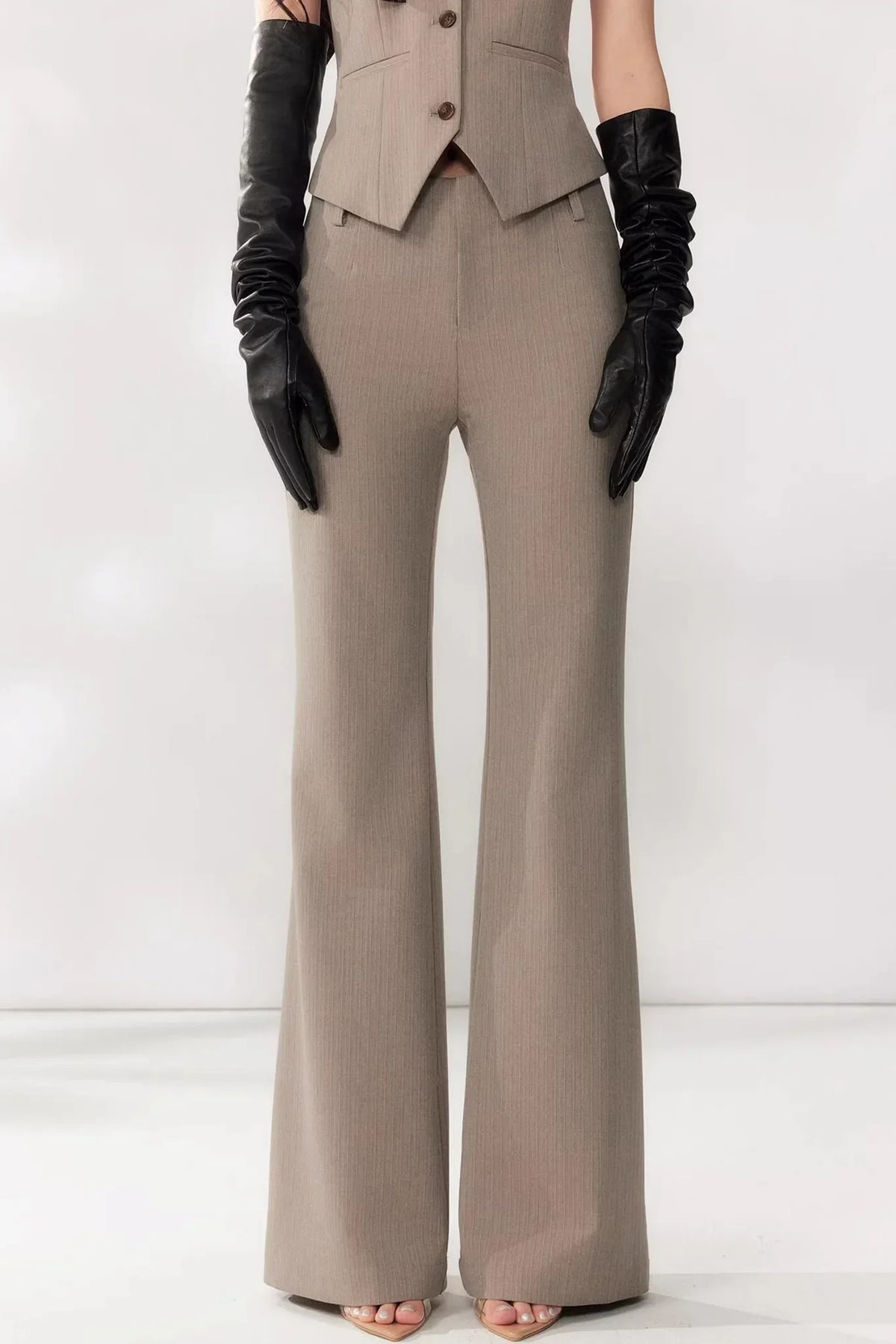 Halter-Neck Blazer Vest Set-Up