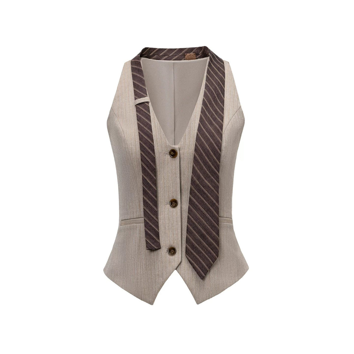 Halter-Neck Blazer Vest Set-Up