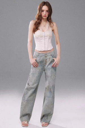 Halter Neck Fishbone Top