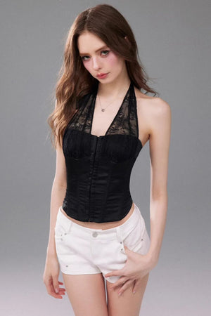 Halter Neck Fishbone Top