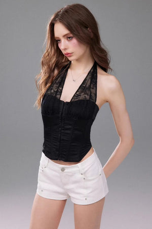 Halter Neck Fishbone Top