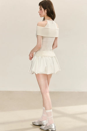 Halter Neck Knit Top