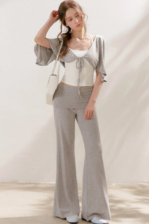 Halter Neck Padded Tank Top Set-Up