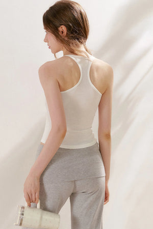 Halter Neck Padded Tank Top Set-Up