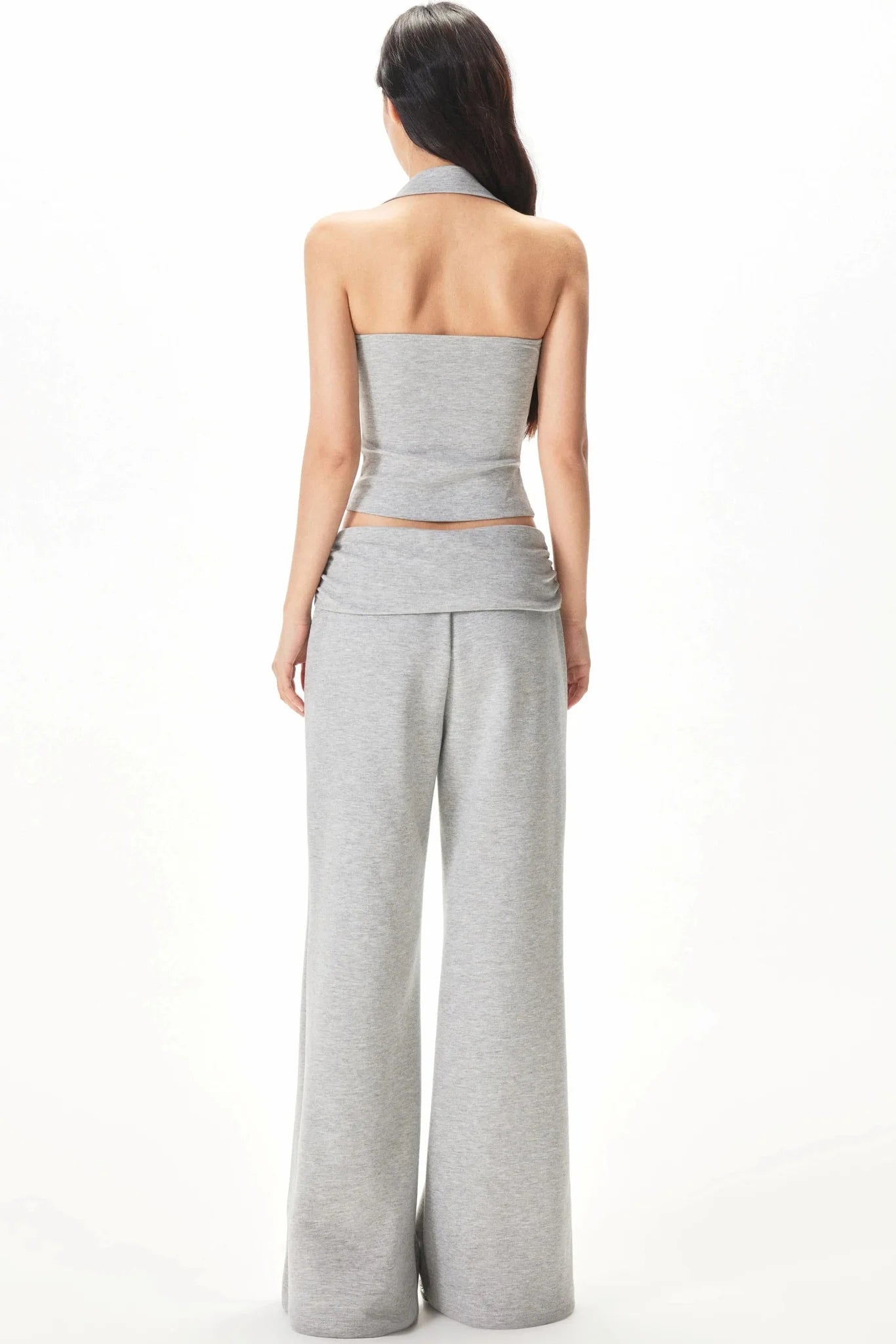 Halter Neck Two-Piece Set