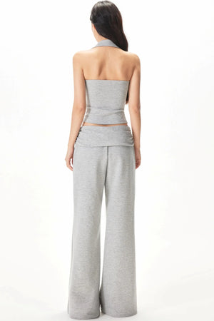 Halter Neck Two-Piece Set