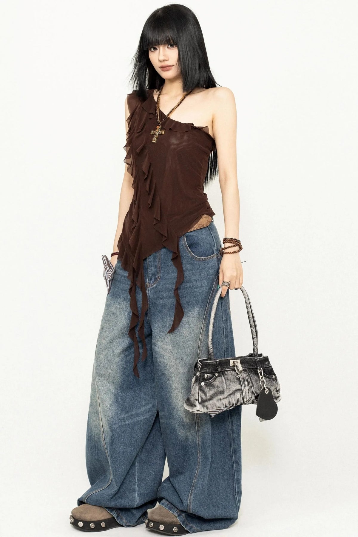 Halter Ruffle Top