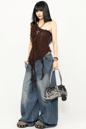 Halter Ruffle Top