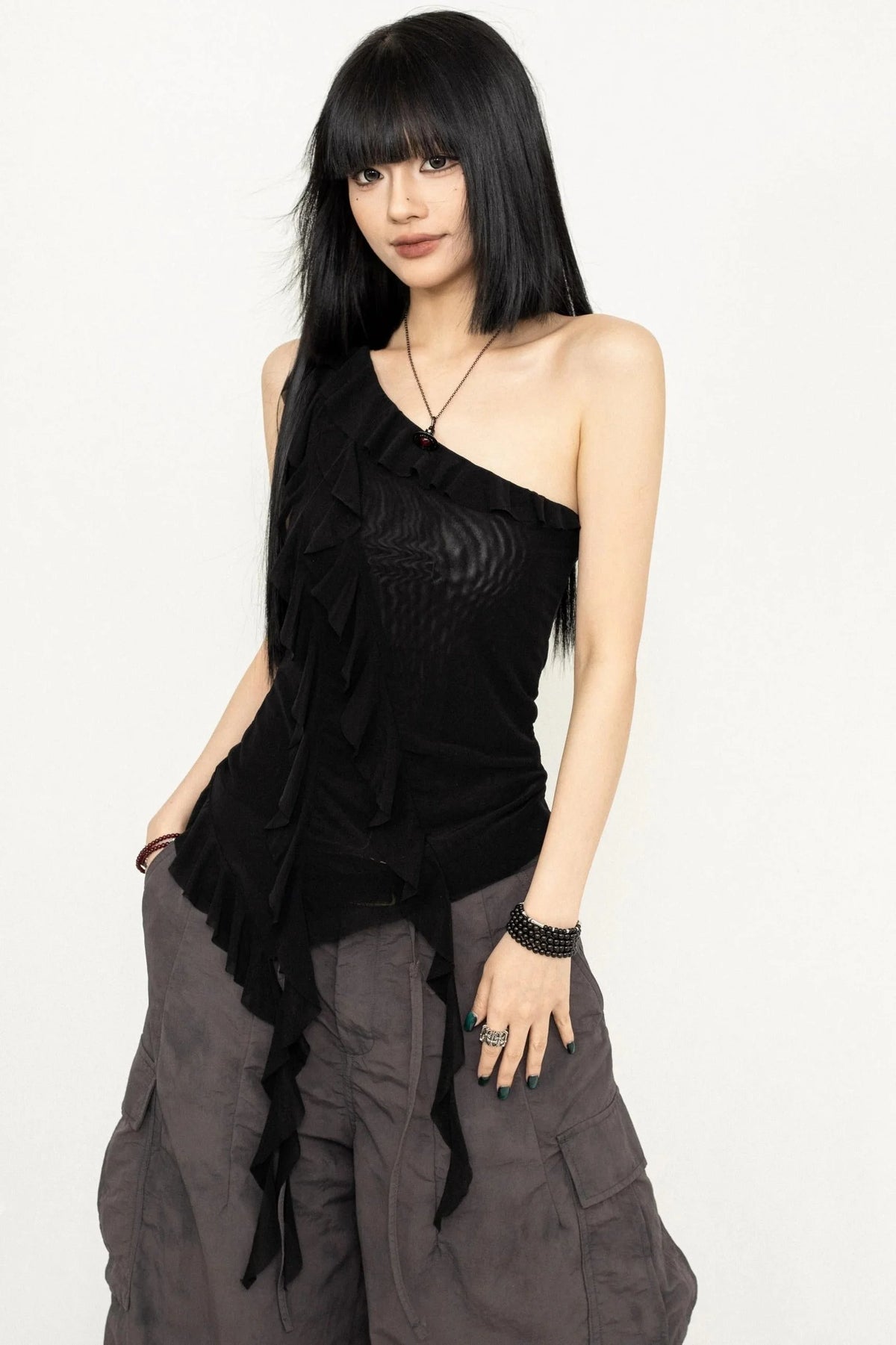 Halter Ruffle Top
