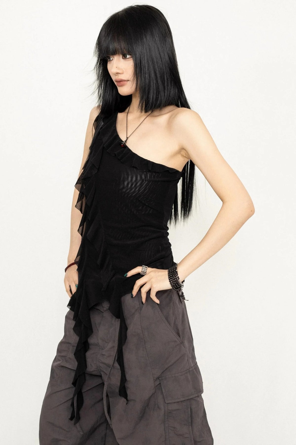 Halter Ruffle Top