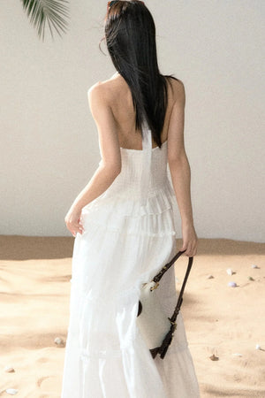 Halter Ruffled Top and Skirt Set-Up
