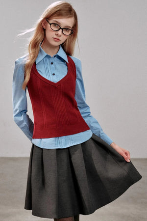 Halterneck Striped Camisole Top