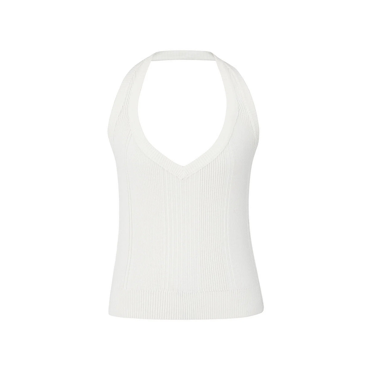 Halterneck Striped Camisole Top