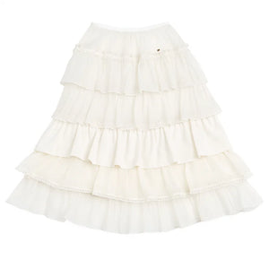 Hand-Dyed French Ruffled Skirt