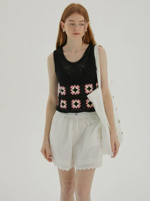 Hand Hook Vintage Checkered Vest Top