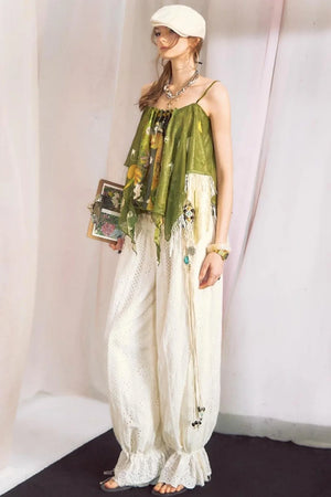 Hand-Painted Chiffon Camisole Top