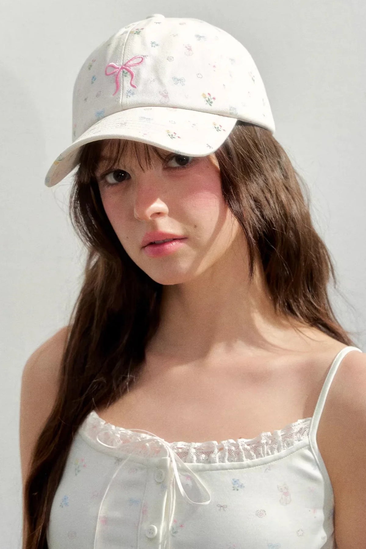 Hand-Painted Floral Sun Hat