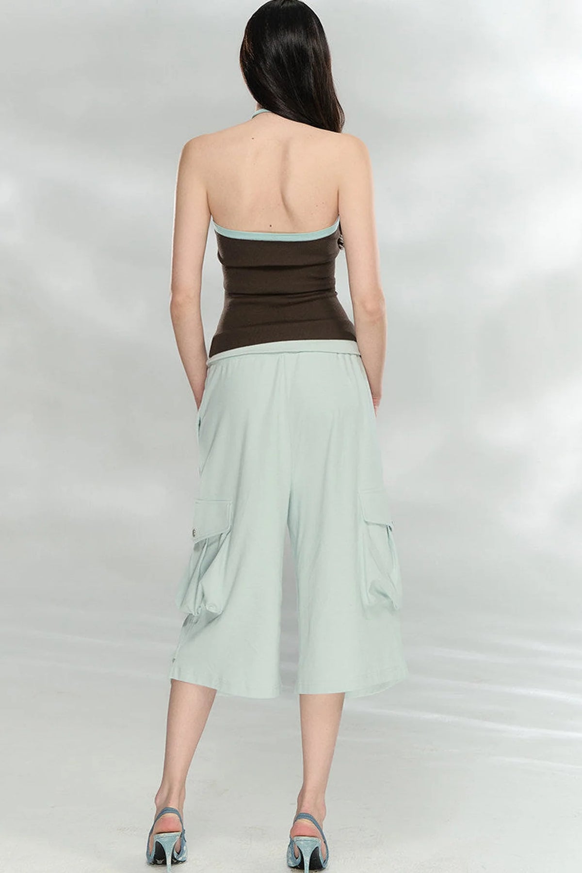 Hand-Woven Patchwork Halter Top