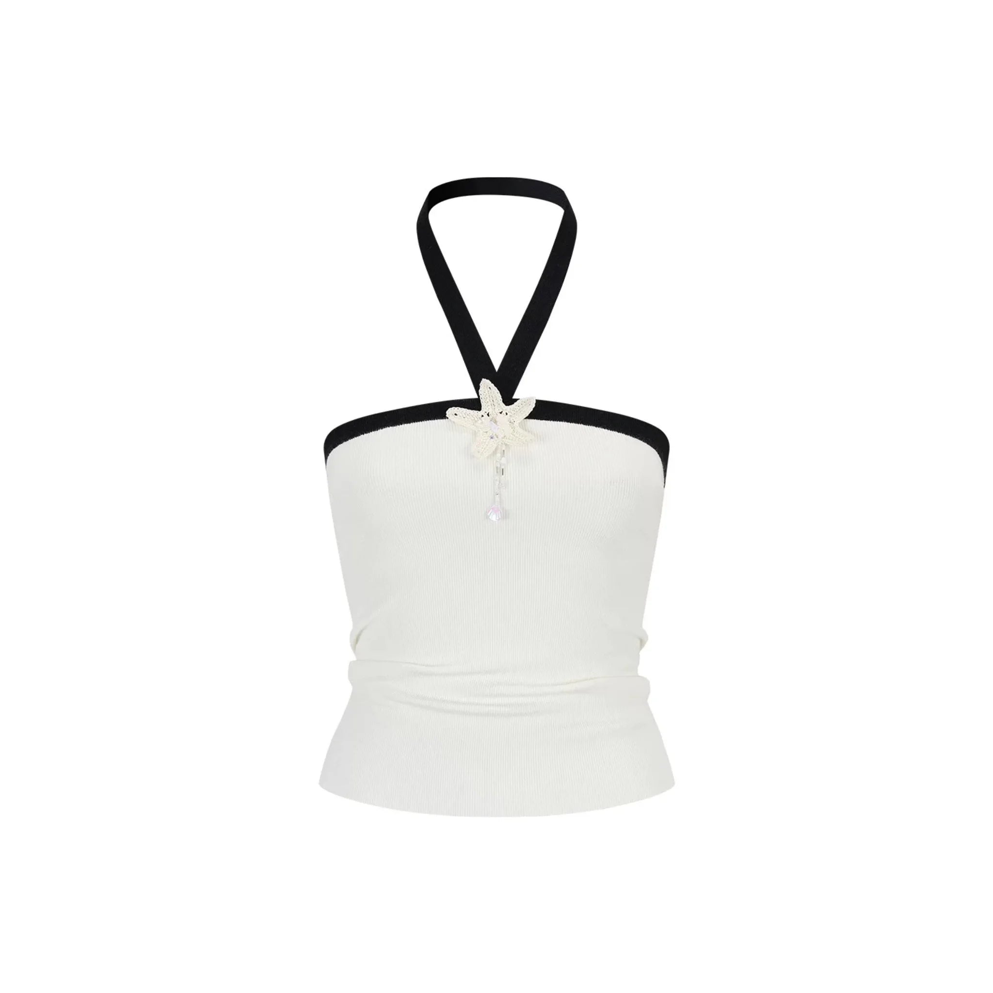 Hand-Woven Patchwork Halter Top