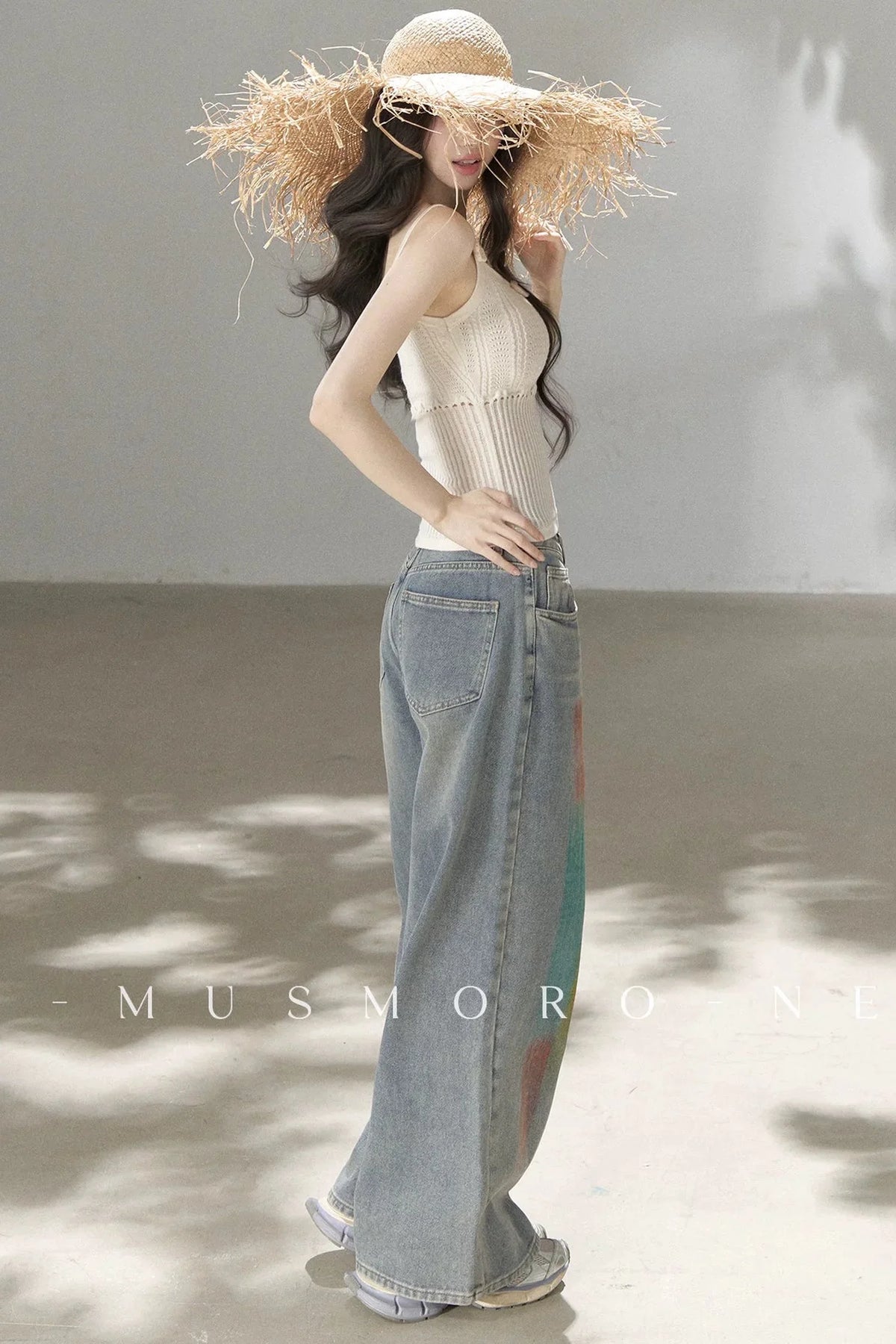 Handmade 3D Flower Hollow Knit Camisole