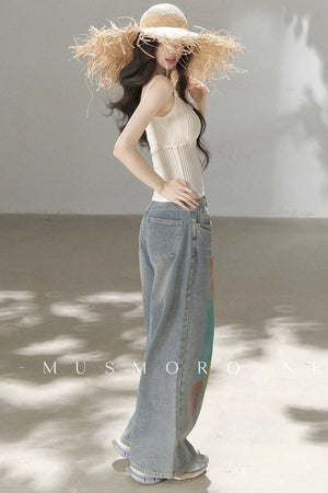 Handmade 3D Flower Hollow Knit Camisole