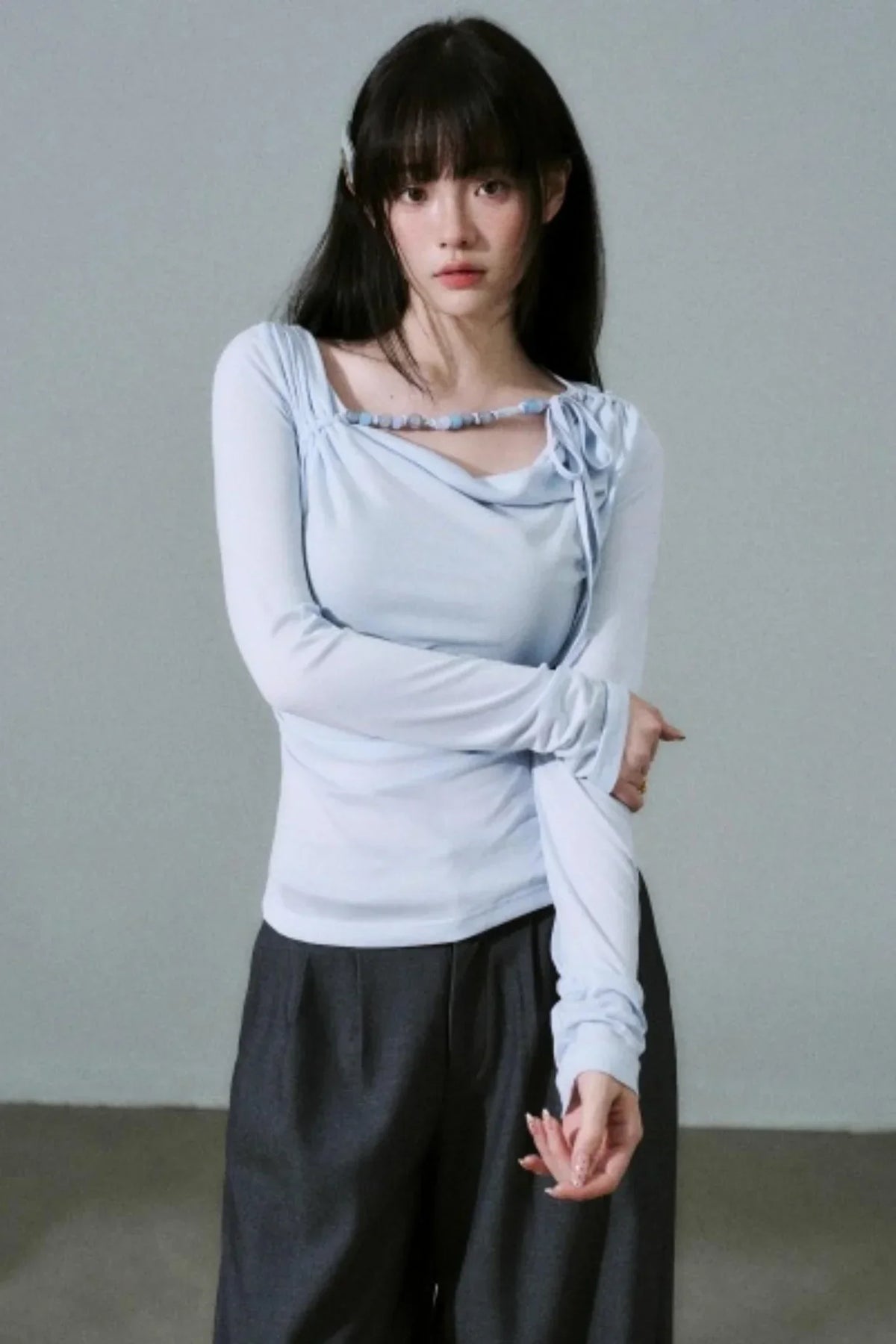 Handmade Beaded Tencel Top