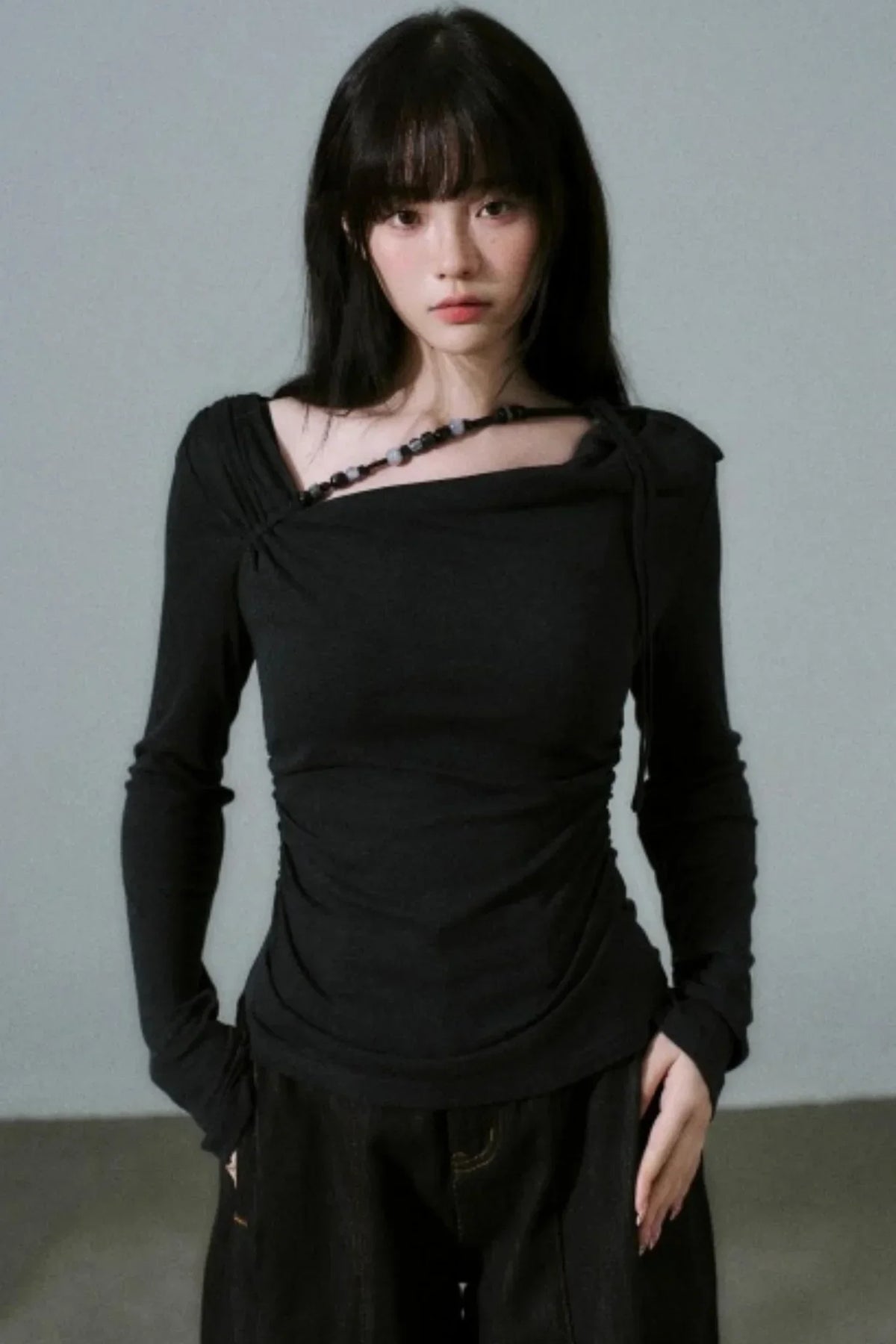 Handmade Beaded Tencel Top