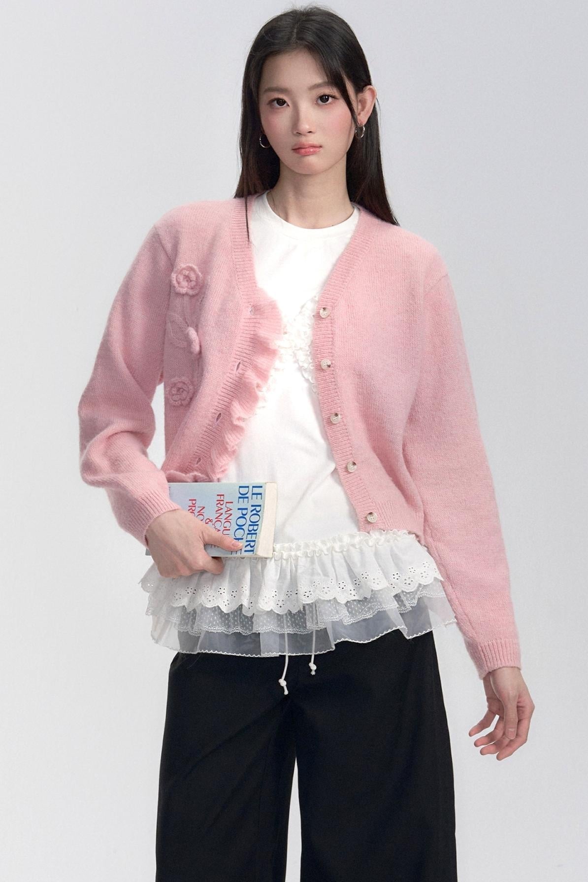 Handmade Crochet Knit Cardigan
