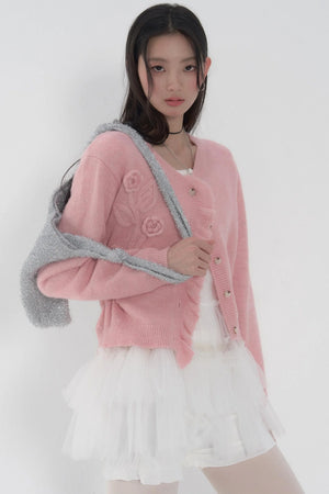 Handmade Crochet Knit Cardigan