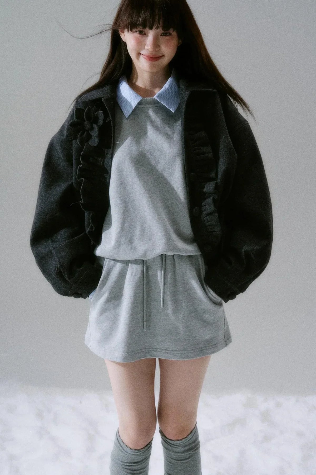 Handmade Floral Woolen Jacket