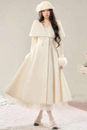 Handwritten Moonlight Wool Coat