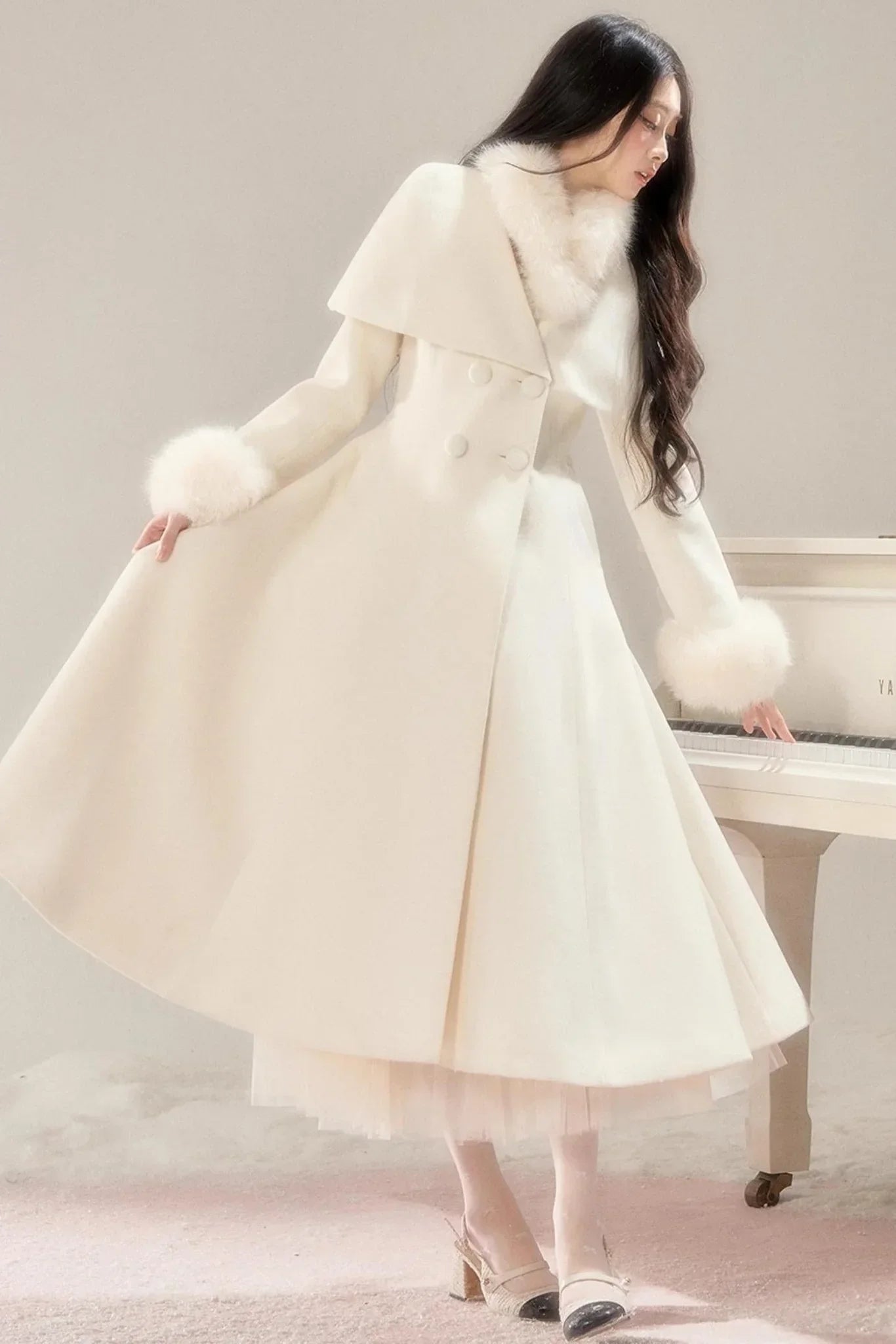 Handwritten Moonlight Wool Coat