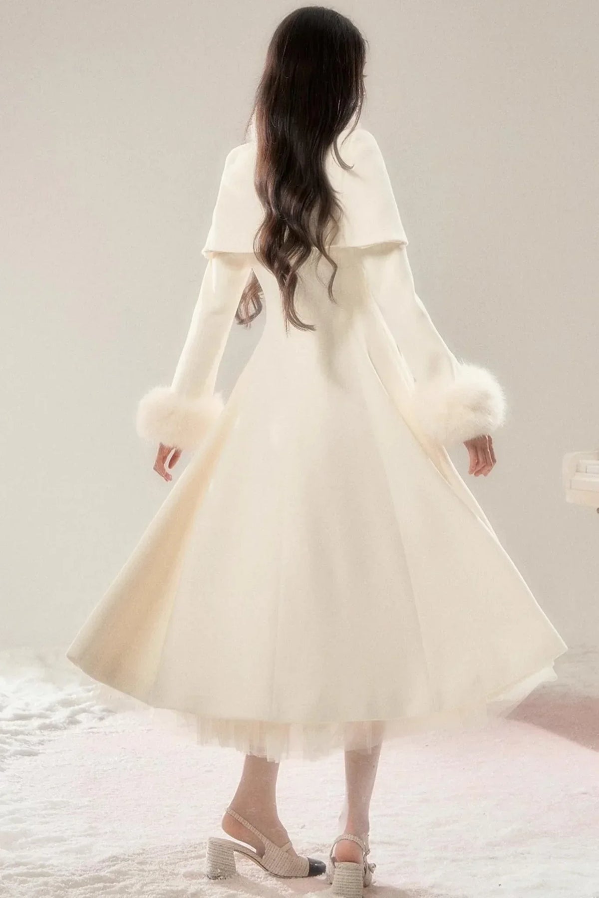 Handwritten Moonlight Wool Coat