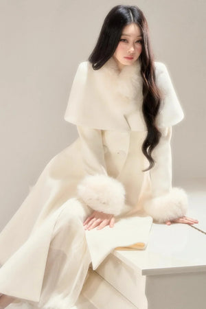 Handwritten Moonlight Wool Coat