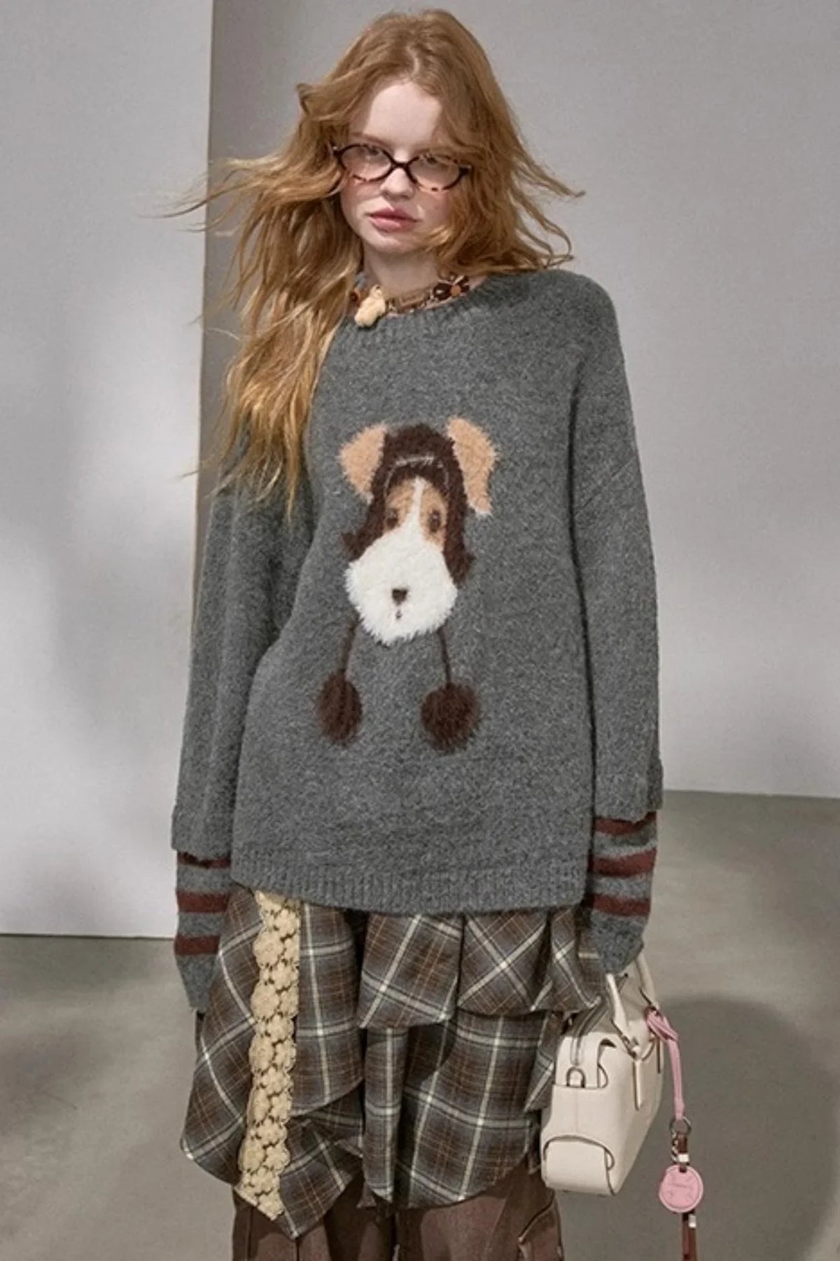Hat and Puppy Knitted Sweater