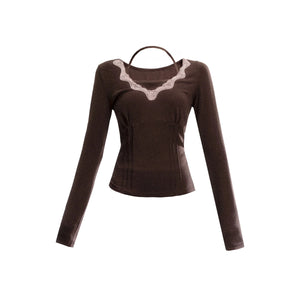 Hazelnut Lace Ballet Base Layer Top