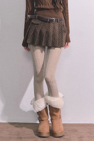 Hazelnut Velvet Jacket Skirt Set-Up