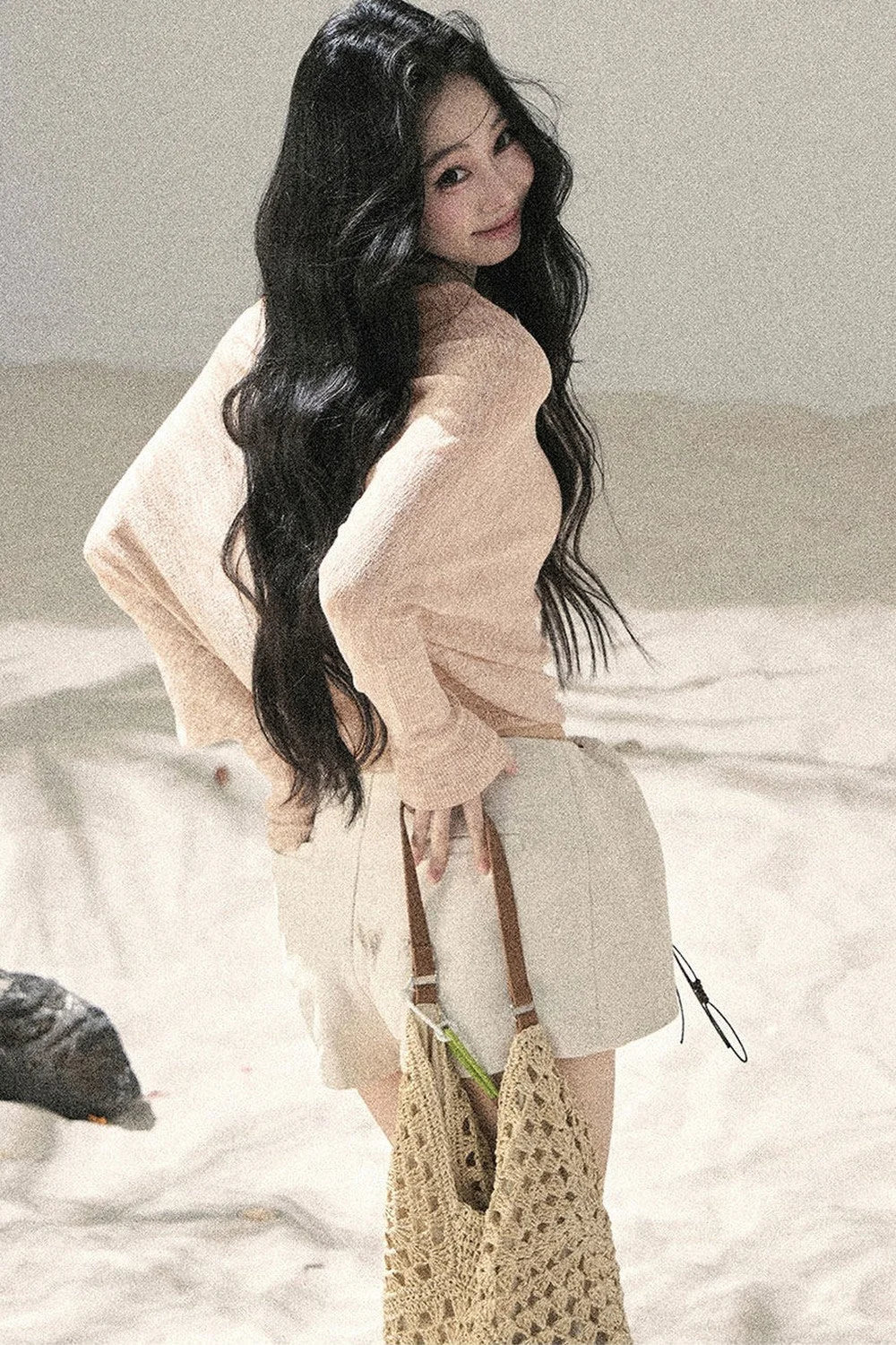 Hazy Mist Off-Shoulder Top Set-Up