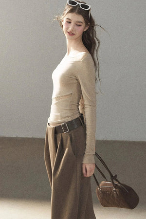 Hazy Skin Lace Hollow Out Top