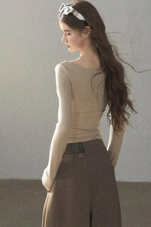 Hazy Skin Lace Hollow Out Top