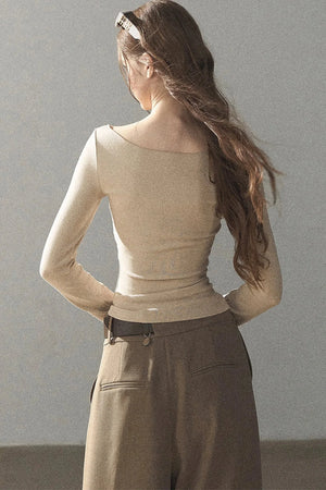 Hazy Skin Lace Hollow Out Top
