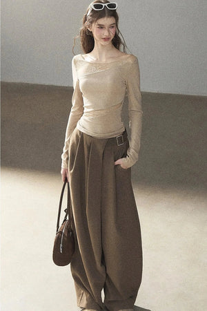 Hazy Skin Lace Hollow Out Top