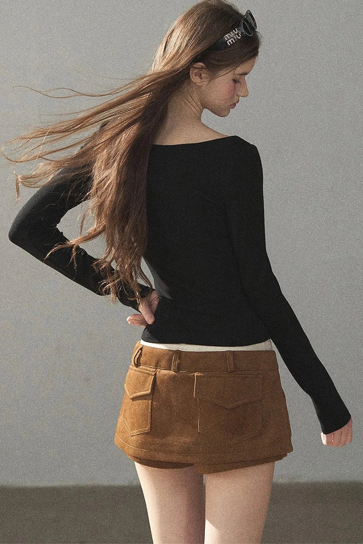 Hazy Skin Lace Hollow Out Top