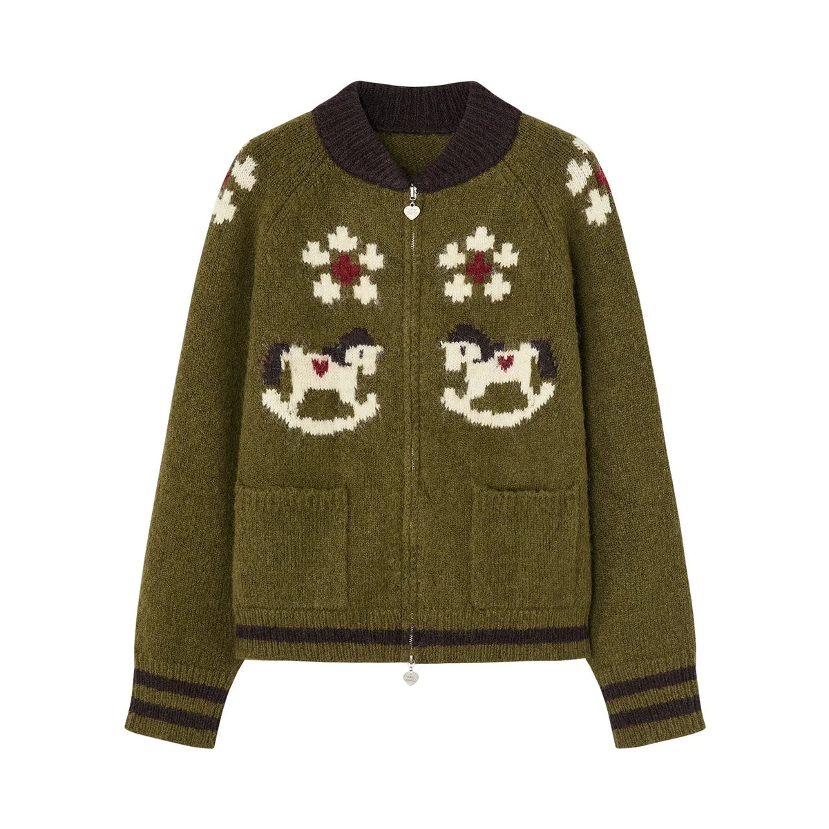 Heart Pony Knitted Cardigan