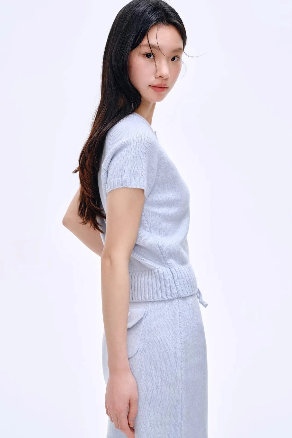 Heartbeat Dialogue Knit Skirt Set-Up