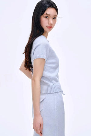 Heartbeat Dialogue Knit Skirt Set-Up