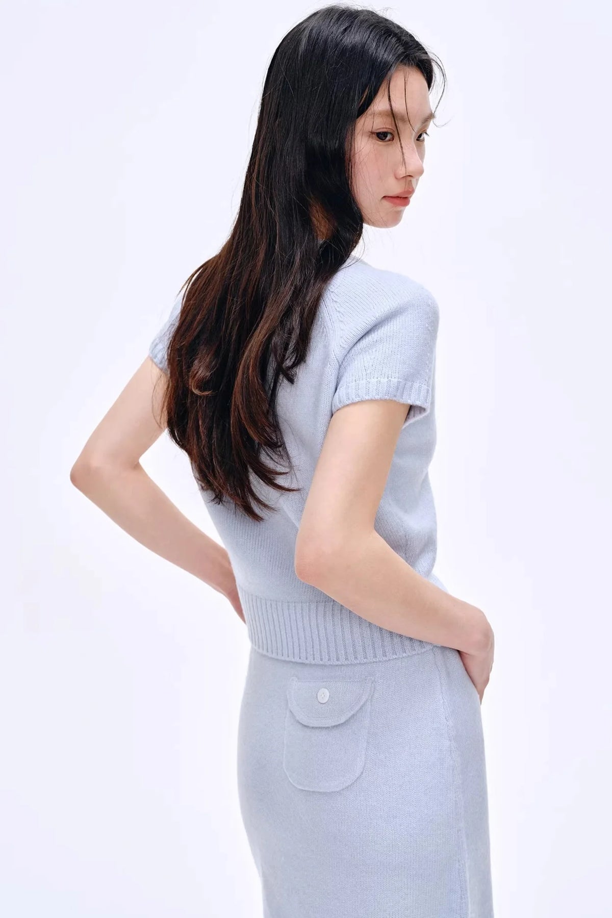 Heartbeat Dialogue Knit Skirt Set-Up