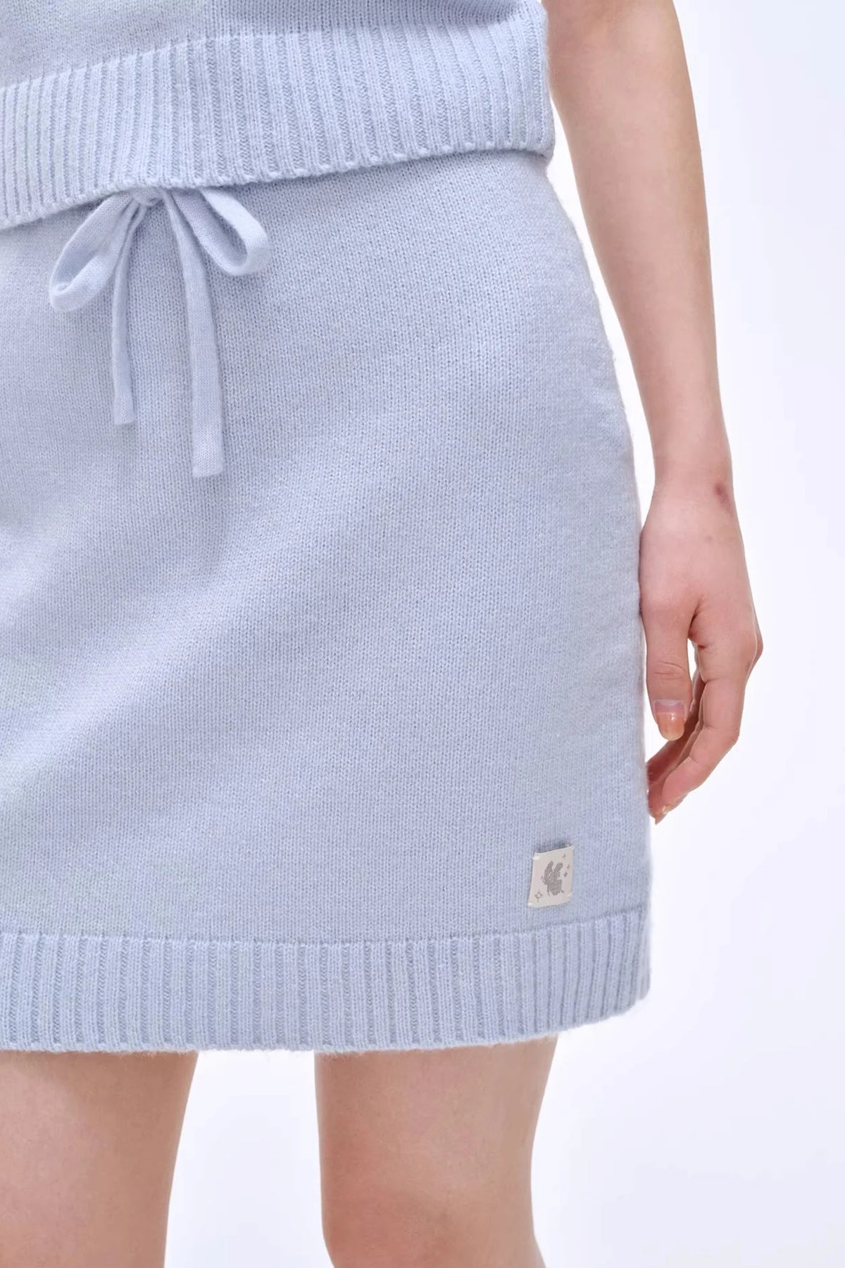 Heartbeat Dialogue Knit Skirt Set-Up
