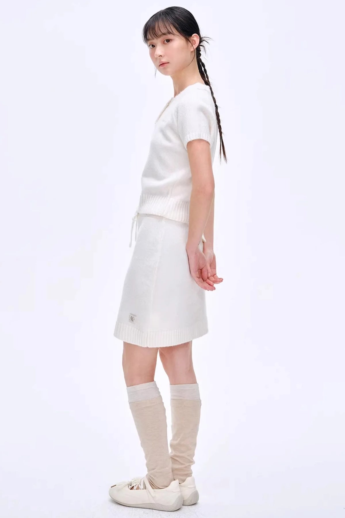 Heartbeat Dialogue Knit Skirt Set-Up